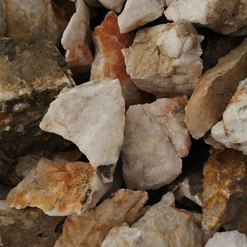 фото Кварц ( фр. 70-100 мм)  купить в Улан-Уде в интернет-портале КАМЕНЬ КЛУБ