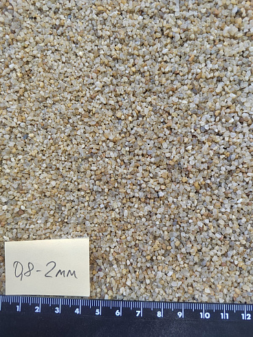 Кварцевый песок для площадок фр. 0,8 - 2 мм.  купить в Улан-Уде фото Камень Клуб