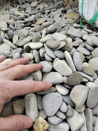 Галька черноморская фр. 40-70 мм.  купить в Улан-Уде фото Камень Клуб