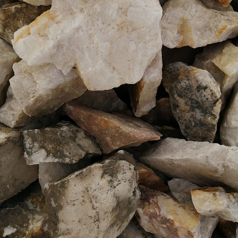 фото Кварц ( фр. 70-100 мм)  купить в Улан-Уде в интернет-портале КАМЕНЬ КЛУБ