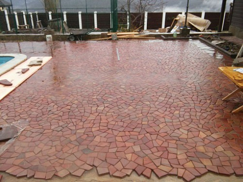 Kamenclub.ru: Песчаник брусчатка (Готика) art PSK-L-01  купить в Улан-Уде    2600 руб/кв.м    фото КАМЕНЬ КЛУБ