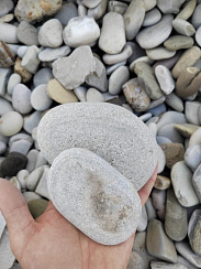 Галька черноморская фр. 50-100 мм.  купить в Улан-Уде фото Камень Клуб