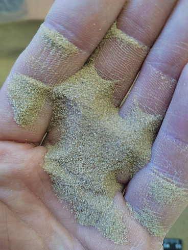 Кварцевый песок для площадок фр. 0,1-0,5 мм.  купить в Улан-Уде фото Камень Клуб