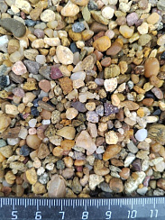 Галька речная окат (рыжая) фр.3-5 мм купить в Улан-Уде  фото, отзывы на сайте Камень Клуб