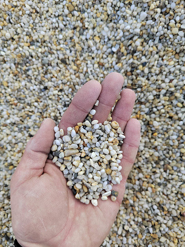 фото Галька крымская жемчужная фр. 3-5 мм. купить в Улан-Уде  в интернет-портале КАМЕНЬ КЛУБ