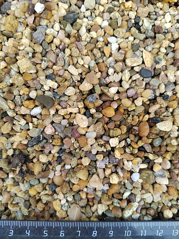 Галька речная окат (рыжая) фр.3-5 мм купить в Улан-Уде 