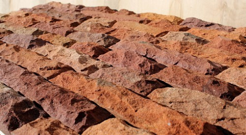 Kamenclub.ru: Песчаник (красный дракон) art PSK-5-03  купить в Улан-Уде    3350 руб/кв.м   фото КАМЕНЬ КЛУБ